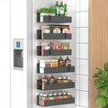 HuggieGems 6 Pack Magnetic Spice Storage Rack Organizer by HuggieGems