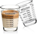 SAIAOKJ Shot Glasses Measuring Cup Set 2PACK Espresso Shot Glasses Liquid Heavy by SAIAOKJ