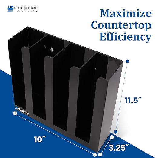 San Jamar Portion Cup and Lid Organizer Fits 2" Cups and Lids - Image 5