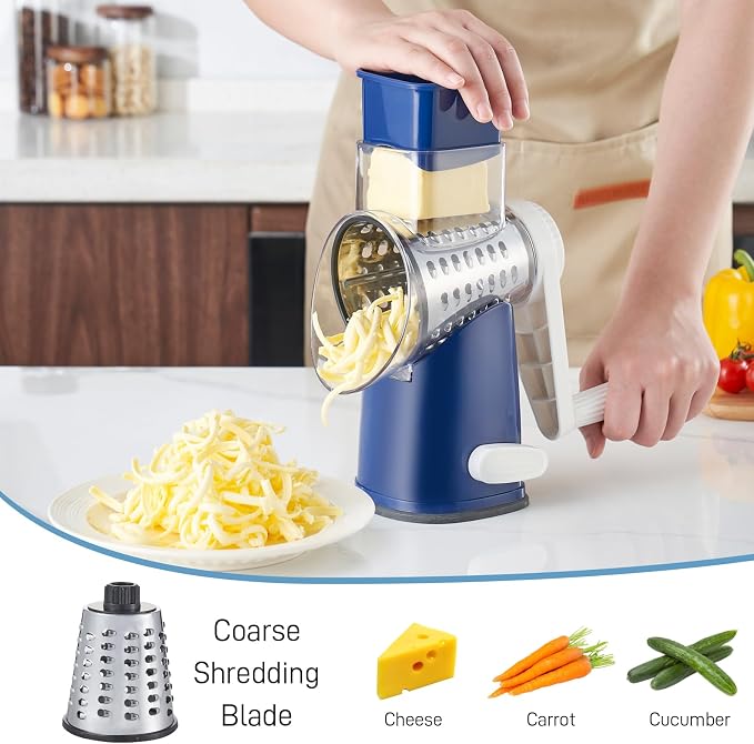 VEKAYA Rotary Cheese Grater Hand Crank - Image 4