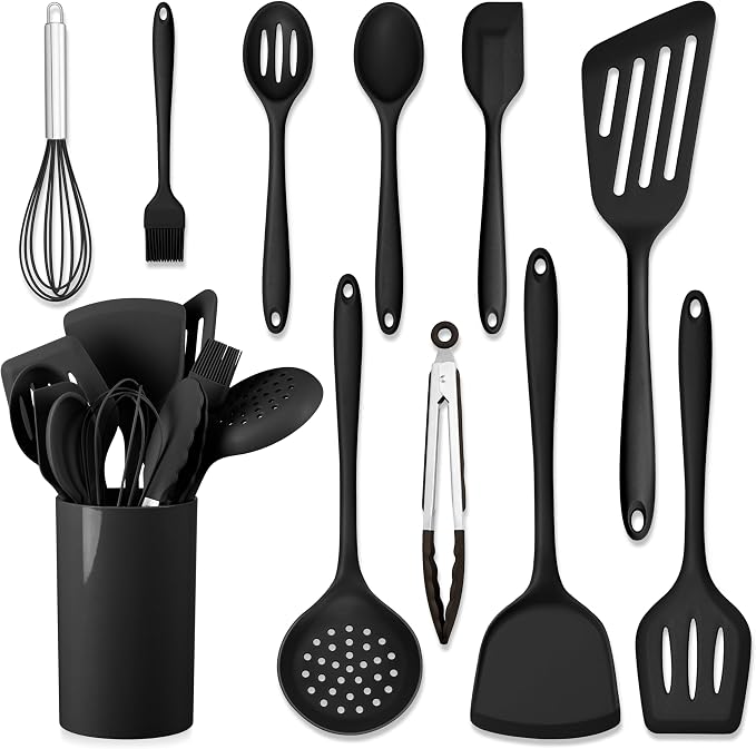 HaWare 11 PCS Silicone Cooking Utensils Set, Heat Resistant Kitchen Utensils by HaWare
