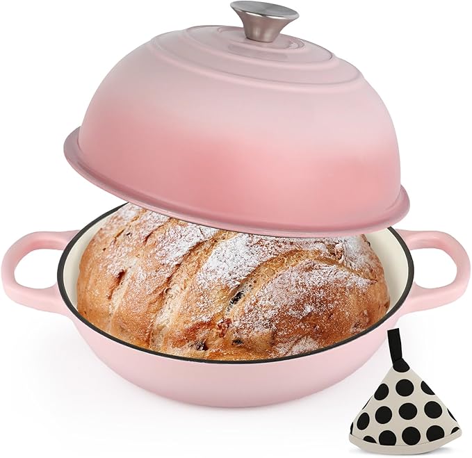 Enameled Cast Iron Bread Oven, Dutch Oven Pot by CookNexa