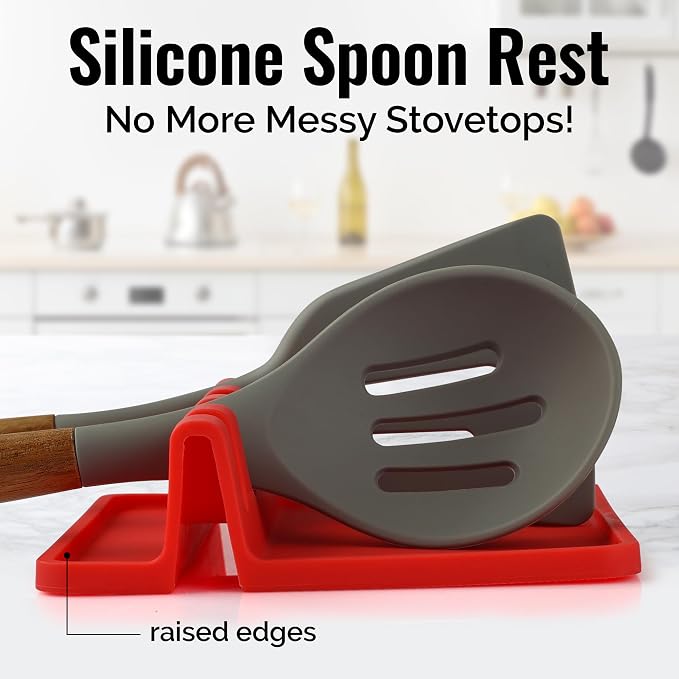 Zulay Kitchen Silicone Utensil Rest - Image 2