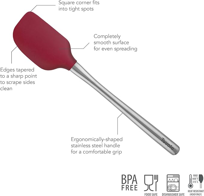 Tovolo Flex-Core Silicone Spatula Metal Handle - Image 2