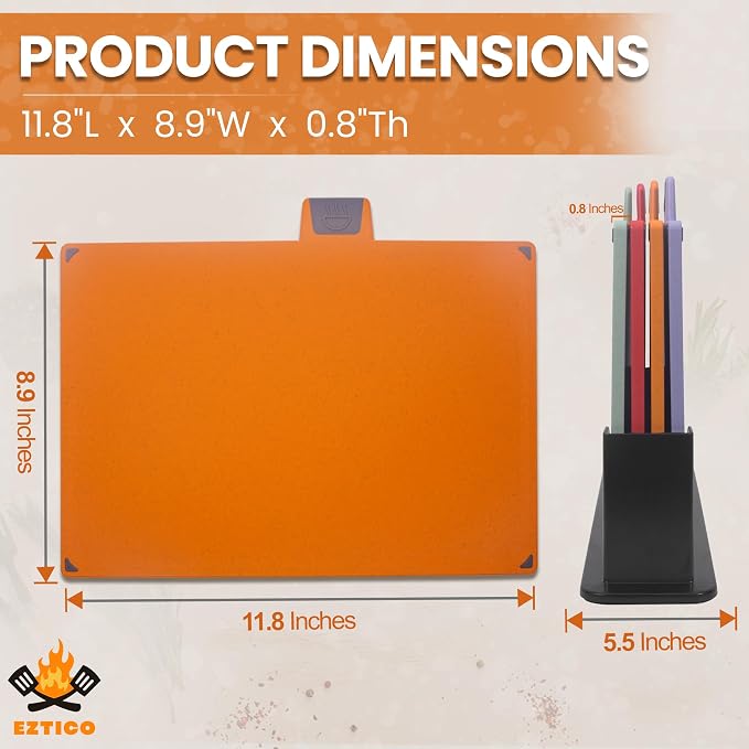 4-Piece Non-Toxic Cutting Board Set - Image 7