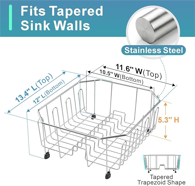 GSlife Small in Sink Dish Drying Rack - Image 4