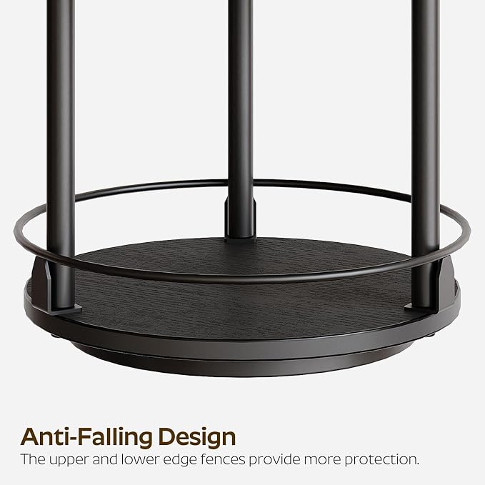 YATINEY Lazy Susan Organizer, Rotating Spice Rack, 2 Tier Spice Turntable - Image 7
