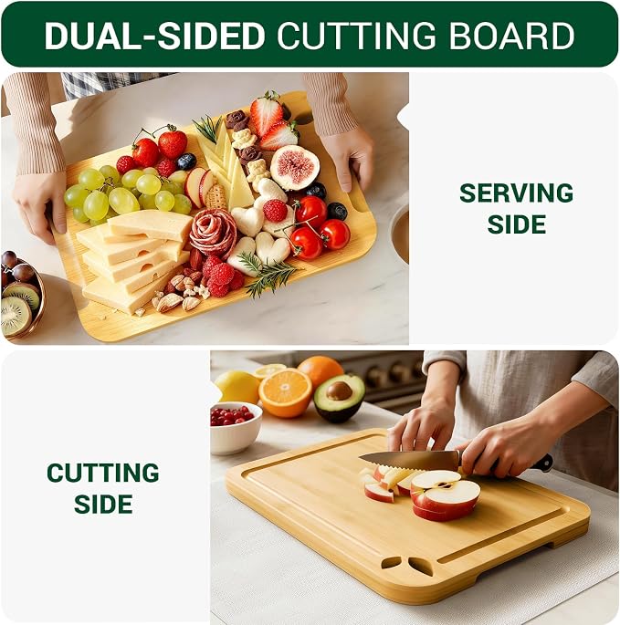 11 x 7.5 inch Bamboo Cutting Boards - Image 5