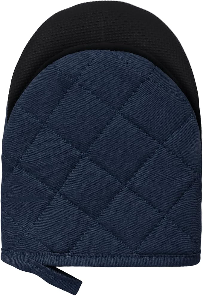 Short Oven Mitts, Heat Resistant 500°F, Silicone Grip Kitchen Gloves, Non-Slip - Image 6