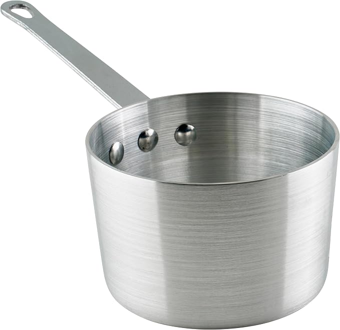 Winco Heavy-Duty Aluminum Tapered Sauce Pan, 1.5 Quart by Winco