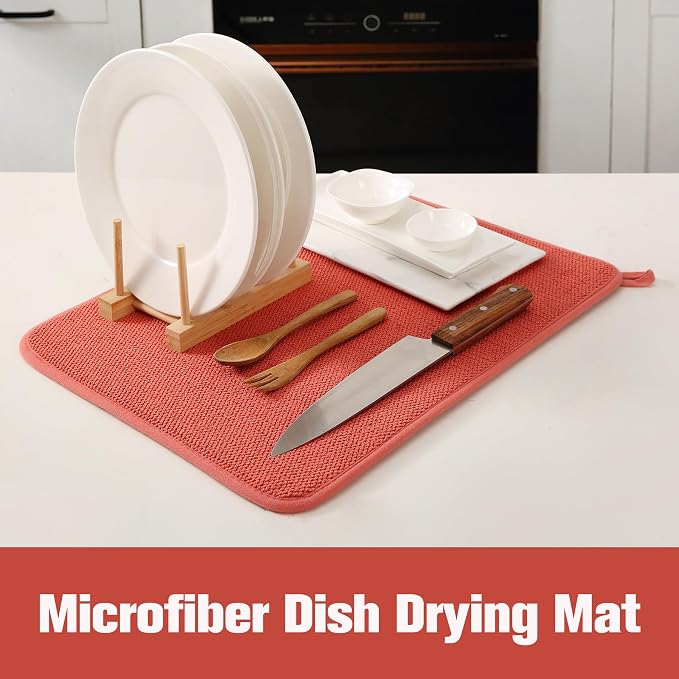 2 Pack Microfiber Dish Drying Mat - Image 3