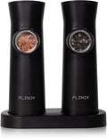 Flendy Gravity Electric Salt and Pepper Grinder Set Rechargeable, Automatic by Flendy