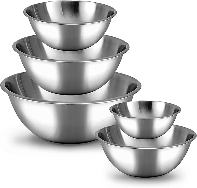 WHYSKO Meal Prep Stainless Steel Mixing Bowl Home, Refrigerator, and Kitchen by WHYSKO