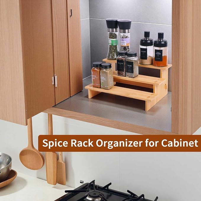 JinDoWin 3 Tiered Spice Rack Organizer - Image 4