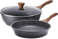 SENSARTE Nonstick Frying Pan Skillets, Swiss Granite Coating Omelette Pans by SENSARTE