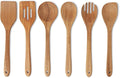 Amazon Basics Wooden Cooking Utensils, 6-Piece Set, Acacia Wood, Pre Oiled by AmazonBasics