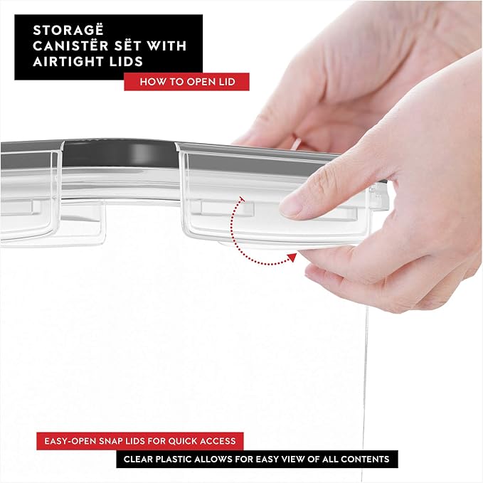DWËLLZA KITCHEN Airtight Food Storage Container Set - Image 4