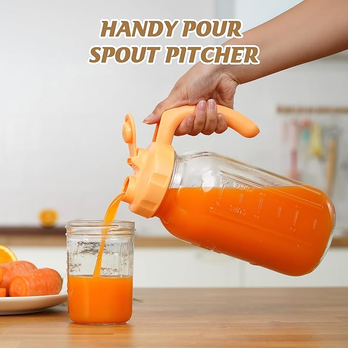 Soligt Glass Mason Jar Pitcher - Image 2