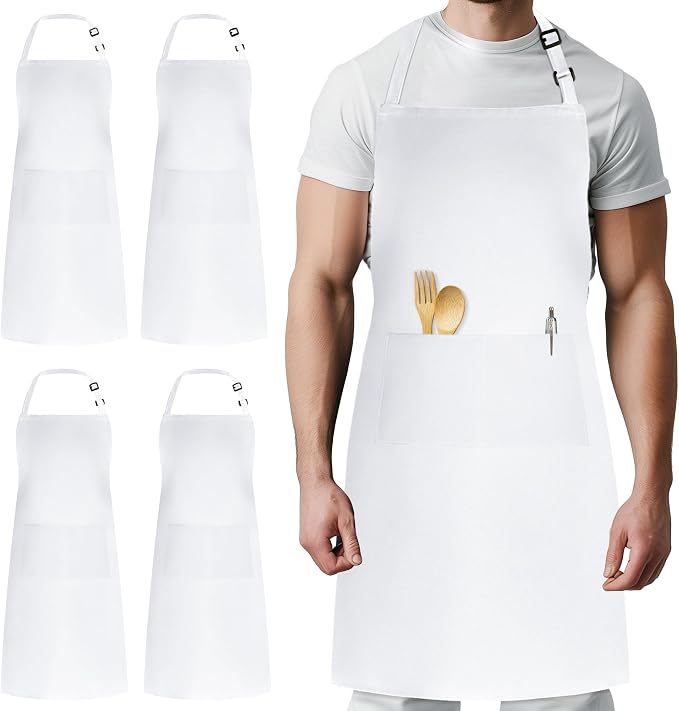 Syntus 4 Pack Adjustable Bib Apron by Syntus