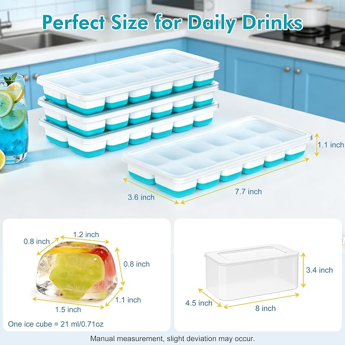 NFK Ice Cube Tray with Lid & Bin - Image 6
