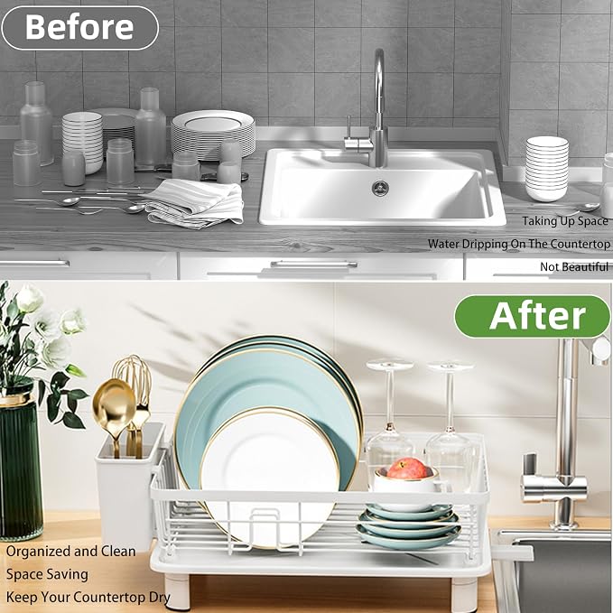 Small Dish Drying Rack, Space Saving Dish Racks - Image 5