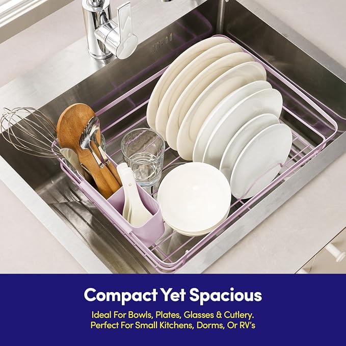 Dish Drying Rack 3 Piece Dish Drainer - Image 5