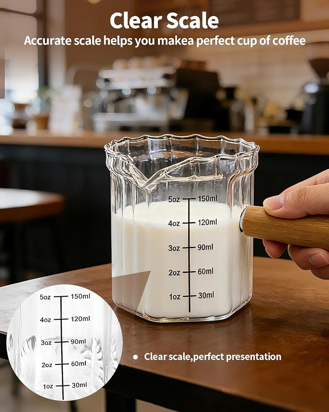 Espresso Measuring Cup 5 Oz, Espresso Glass Cups - Image 4