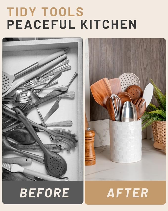 Nucookery 6.4'' Utensil Holder - Image 5