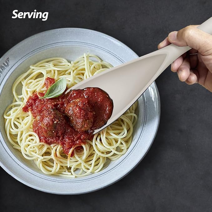 Cooking Spoon for Nonstick Cookwares, VOVOLY Silicone Spoon for Mixing - Image 7