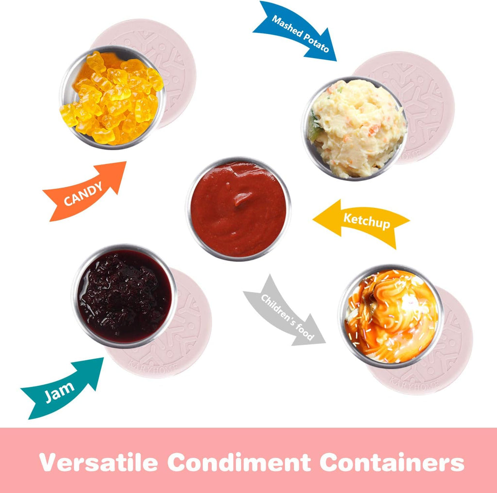 LALASTAR Salad Dressing Containers Set, Small Condiment Containers
