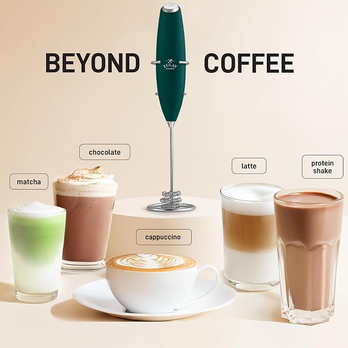 Zulay Kitchen Patented Tornado Triple Whisk Milk Frother - Image 3