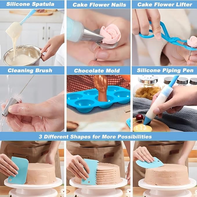 Cake Decorating Tools Supplies Kit: 274pcs Baking Accessories - Image 7