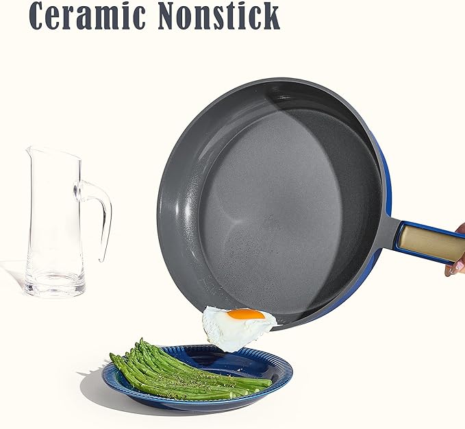 CAROTE 9.5'' and 11'' Nonstick Ceramic Frying Pan Skillet, Non Stick Skillet - Image 2
