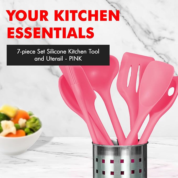 Chef Craft - Premium Silicone Kitchen Tools and Utensils Set, Non-Scratch - Image 2