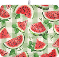 Summer Dish Drying Mat for Kitchen Counter Watercolor Watermelon Green Buffalo by Unknown