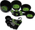 Chef Craft Easy to Ready Plastic Measuring Cup Set, 10 piece set by ChefCraft