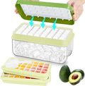 Ice Cube Tray with Lid and Bin, Ice Cube Pop Out Tray, Ice Cube Trays by ZZWILLB