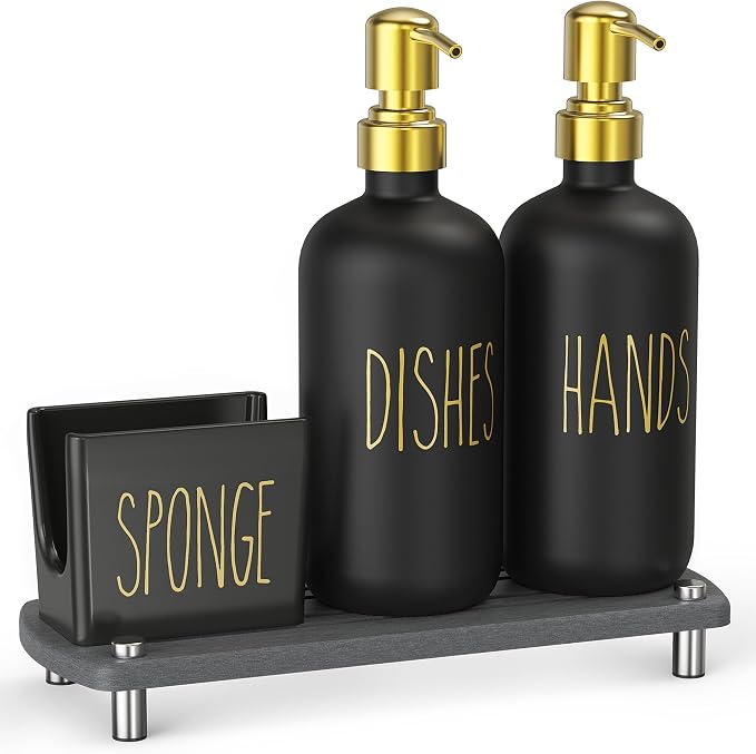 Cisily Kitchen Soap Dispenser Set Comes - Image 8