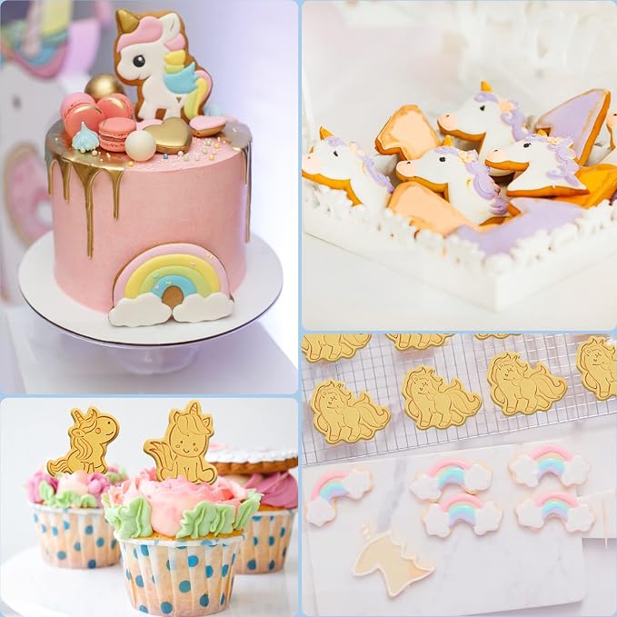 8 Piece Unicorn Cookie Cutter Set - Image 8