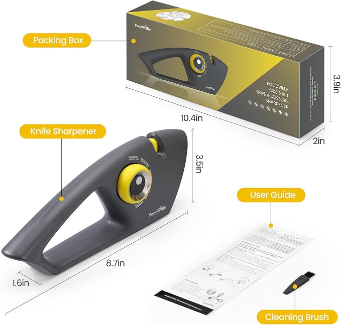 FoodVille 5 in 1 Knife Sharpener - Image 7