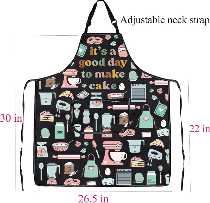 FUSTMW Cake Maker Gifts for Baker Kitchen Baking Apron - Image 2