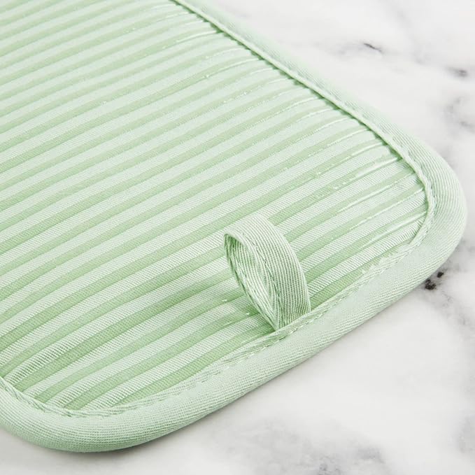 KITCHENAID Quilted Cotton Terry Cloth Oven Mitt, Pot Holder, Kitchen Towel - Image 6