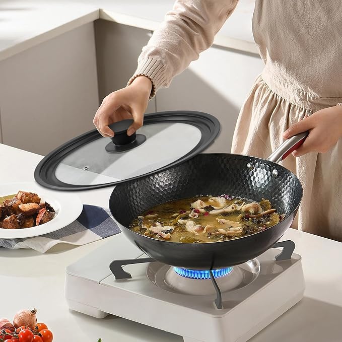 Universal Lid for Pots Pans and Skillets, 2 Pack Pan Cover fit 9", Silicone - Image 5