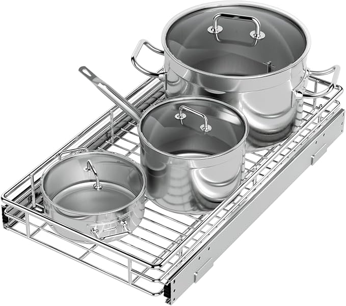 ZOINLIY Pull Out Cabinet Organizer, Versatile Slide Out Kitchen Organizers and by ZOINLIY