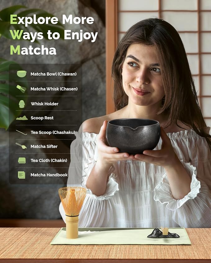 Maestri House Matcha Whisk Set, 7-Pc Complete Matcha Kit - Image 3