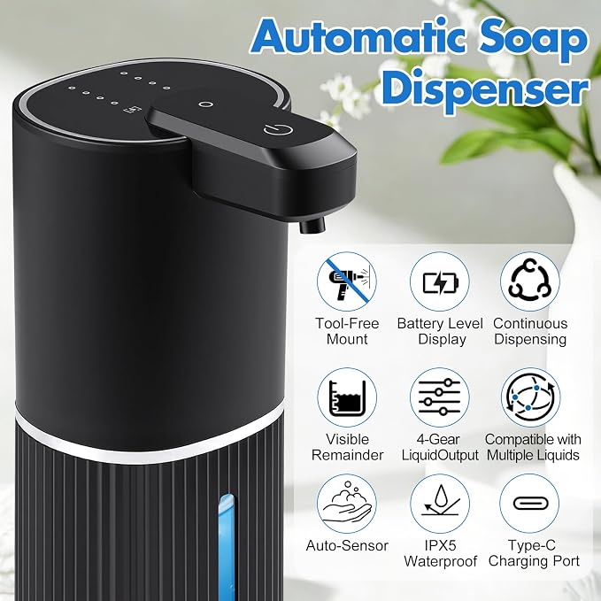 Automatic Soap Dispenser, Foaming Soap Dispenser Touchless - Image 2
