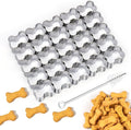AIERSA Dog Bone Cookie Cutter, 25 Cavity Small Dog Bone Cookie Cutters by AIERSA