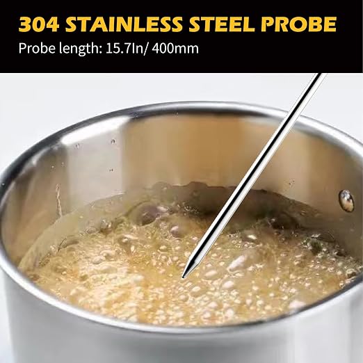 Candy Thermometer with Pot Clip & 8 Inch Probe Length - Image 4