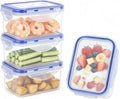 KIGI Small Food Storage Containers, 4 Count (2.1 Cup)
