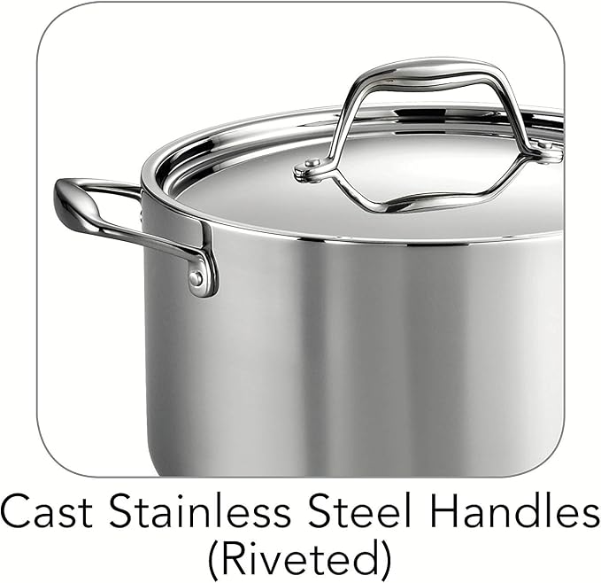 Tramontina Signature Tri-Ply Clad Stainless Steel 6-Quart Sauce Pot - Image 4